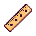 stickersearch 19655 ruler metal large