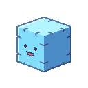 stickersearch 21541 block wood cube blue large
