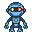 stickersearch 18830 toy robot blue