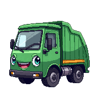 stickersearch 11057 garbage truck