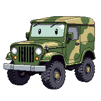 stickersearch 11265 army jeep