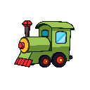 stickersearch 16421 train car green large