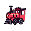 stickersearch 16645 train engine red large