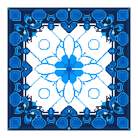 carpet tile blue royal elegant pattern