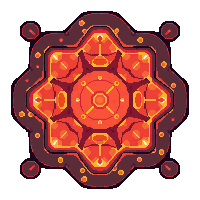 lava tile orange red molten hot glowing