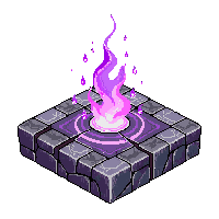 magic tile purple glowing runes arcane