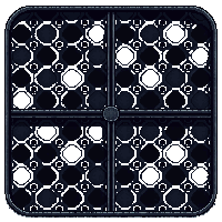 metal tile dark iron grate grid pattern