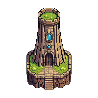 Fantasy Tower — free pixel art sprite from Topdown Buildings Props