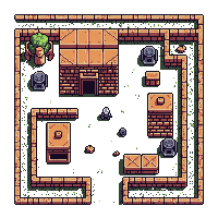 Brick Factory — free pixel art sprite from Topdown Buildings Props