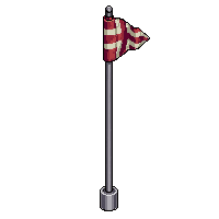 Flagpole — free pixel art sprite from Topdown Buildings Props