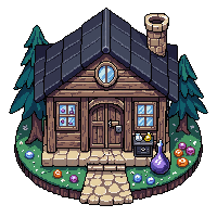 Fantasy Magic Shop — free pixel art sprite from Topdown Buildings Props
