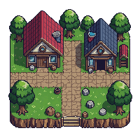 Inn — free pixel art sprite from Topdown Buildings Props