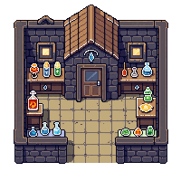 Magic Shop — free pixel art sprite from Topdown Buildings Props