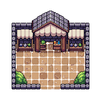 stone market stall