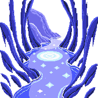 topdown crystal cave floor glowing tile