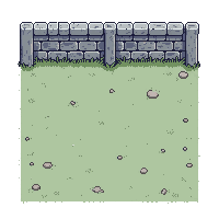 topdown fence stone wall section low