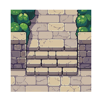 topdown stairs stone outdoor climbing