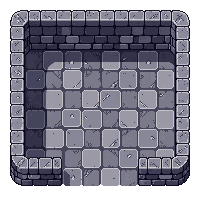 topdown stone floor tile dungeon gray