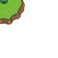 topdown tile grass water shore edge