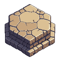 ancient ruins altar piece flat stone top offering surface