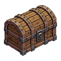 ancient ruins ancient chest wooden banded iron locked dusty