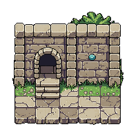 ancient ruins ancient lever stone wall mechanism switch