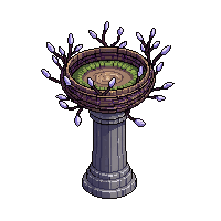 ancient ruins bird nest pillar top twigs feathers abandoned