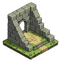 ancient ruins crumbling temple wall stone mossy weathered