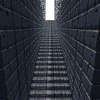 ancient ruins descending stairs going down narrow stone dark