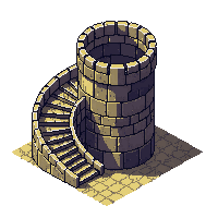ancient ruins spiral staircase tower stone curving upward