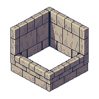 ancient ruins temple corner wall curved stone block angled