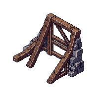 ancient ruins wooden beam fallen rotted support timber