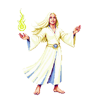 celestial healer divine light restoration magic white robes