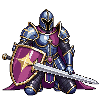 celestial paladin radiant shield blessed sword plate armor