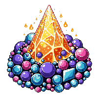 dragon hoard gemstone cluster legendary massive glowing