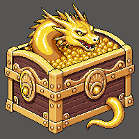 dragon hoard gold chest golden jeweled encrusted