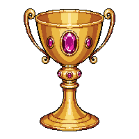 dragon hoard golden chalice golden jeweled goblet ruby