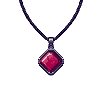 dragon hoard ruby necklace common simple cord pendant small