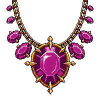 dragon hoard ruby necklace golden ornate chain large ruby