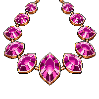 dragon hoard ruby necklace legendary glowing magical rubies