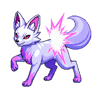 elemental familiar crystal fox attacking crystal shard