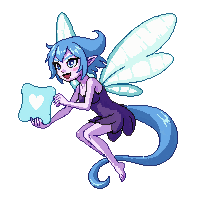 elemental familiar wind fairy idle floating translucent