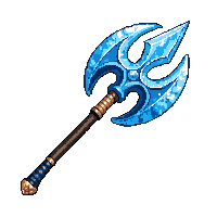 enchanted battle axe ice enchantment frozen head glacial
