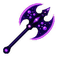 enchanted battle axe void enchantment shadow head dark