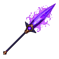 enchanted spear void enchantment dark tip shadow trail