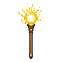 enchanted staff lightning enchantment charged orb top