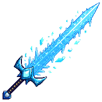 enchanted sword ice enchantment frozen blade blue frost