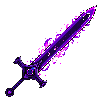 enchanted sword void enchantment dark blade purple swirling