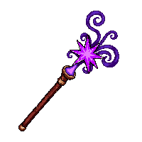 enchanted wand void enchantment dark tip shadow star purple