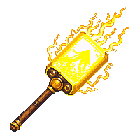 enchanted war hammer lightning enchantment thunder head